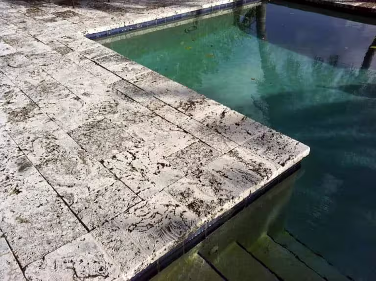 Authentic Florida Keystone pool deck installation