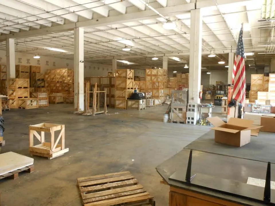 Coral Classics warehouse natural stone inventory