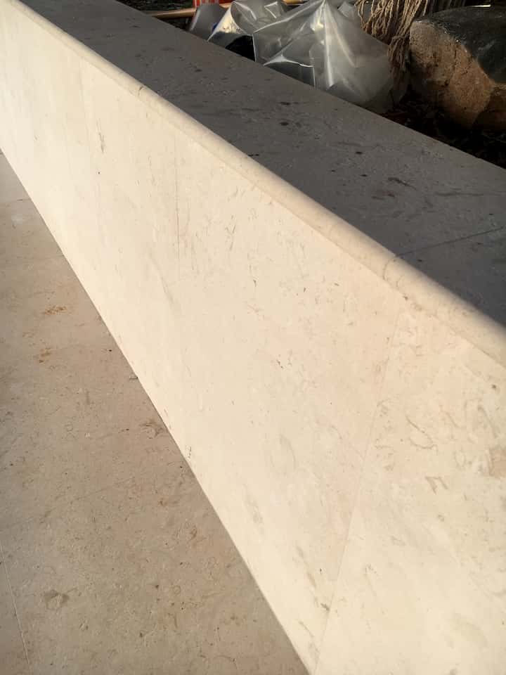 Ocean Reef White cladding, wall cap and flooring